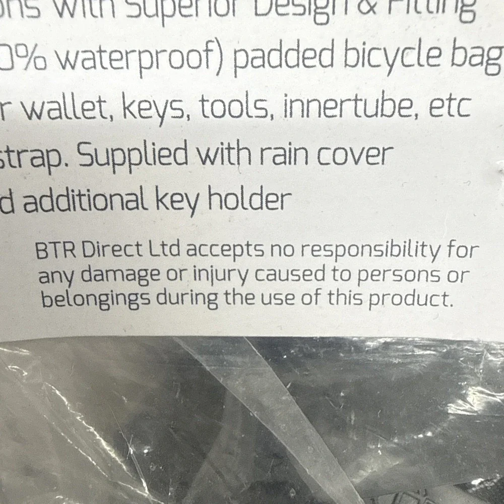 BTR Cycling Mobile Phone Bike Bag W/ Rain Cover (LARGE) Made In UK - Fast Ship!